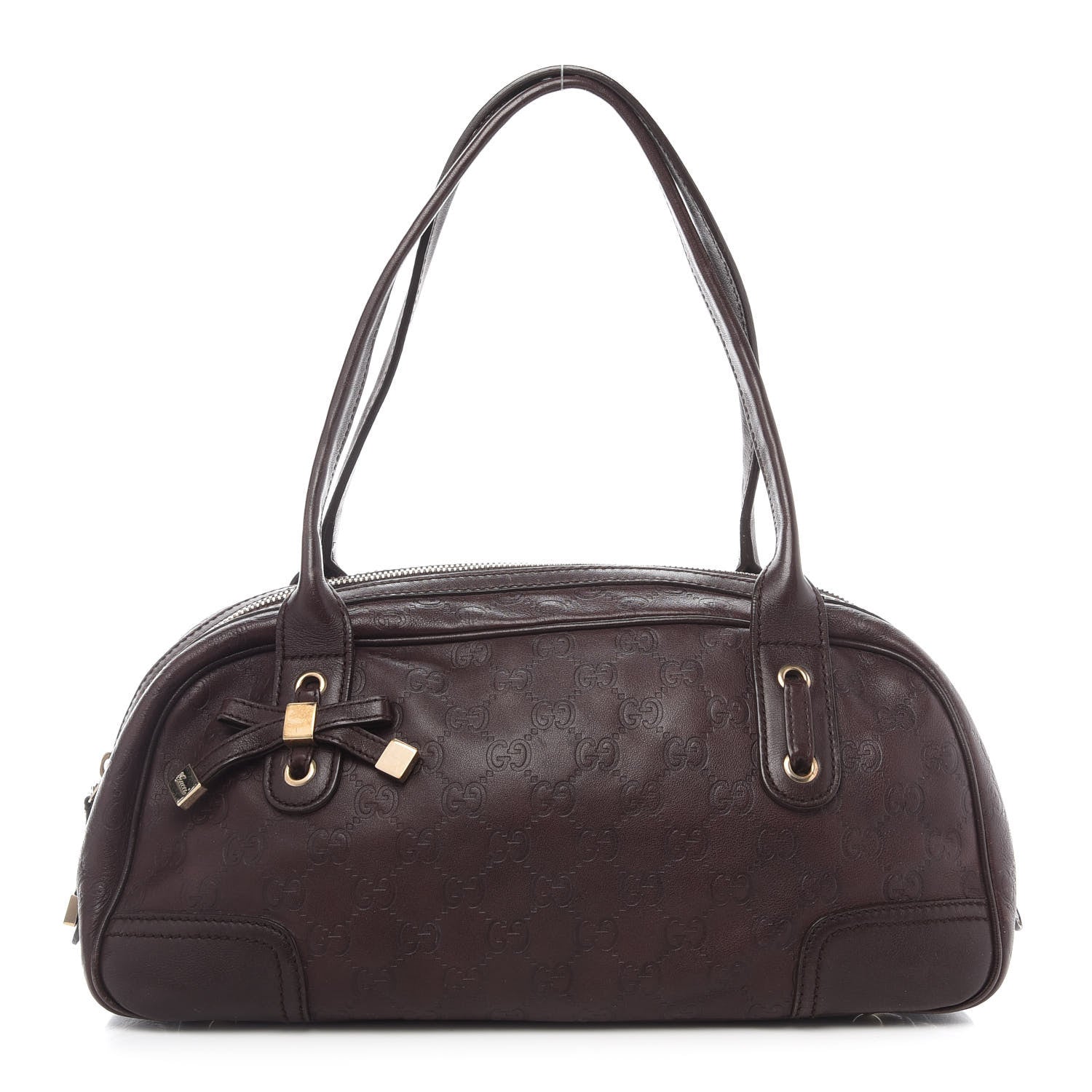 Gucci Guccissima Small Princy Satchel Brown 1 of 10