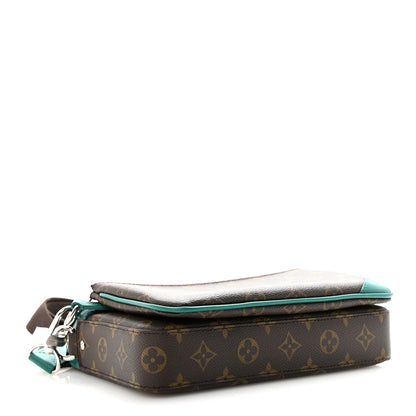 Louis Vuitton Monogram Macassar Trio Messenger Borneo Green 4 of 9