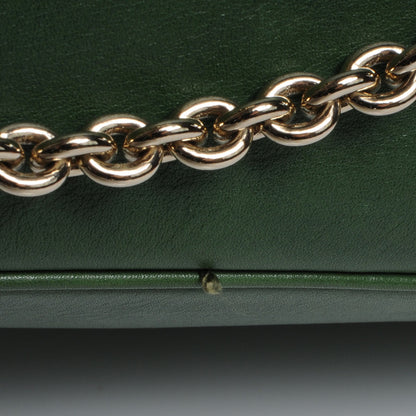 Gucci Leather Large Horsebit Chain Bag Green 9 of 9