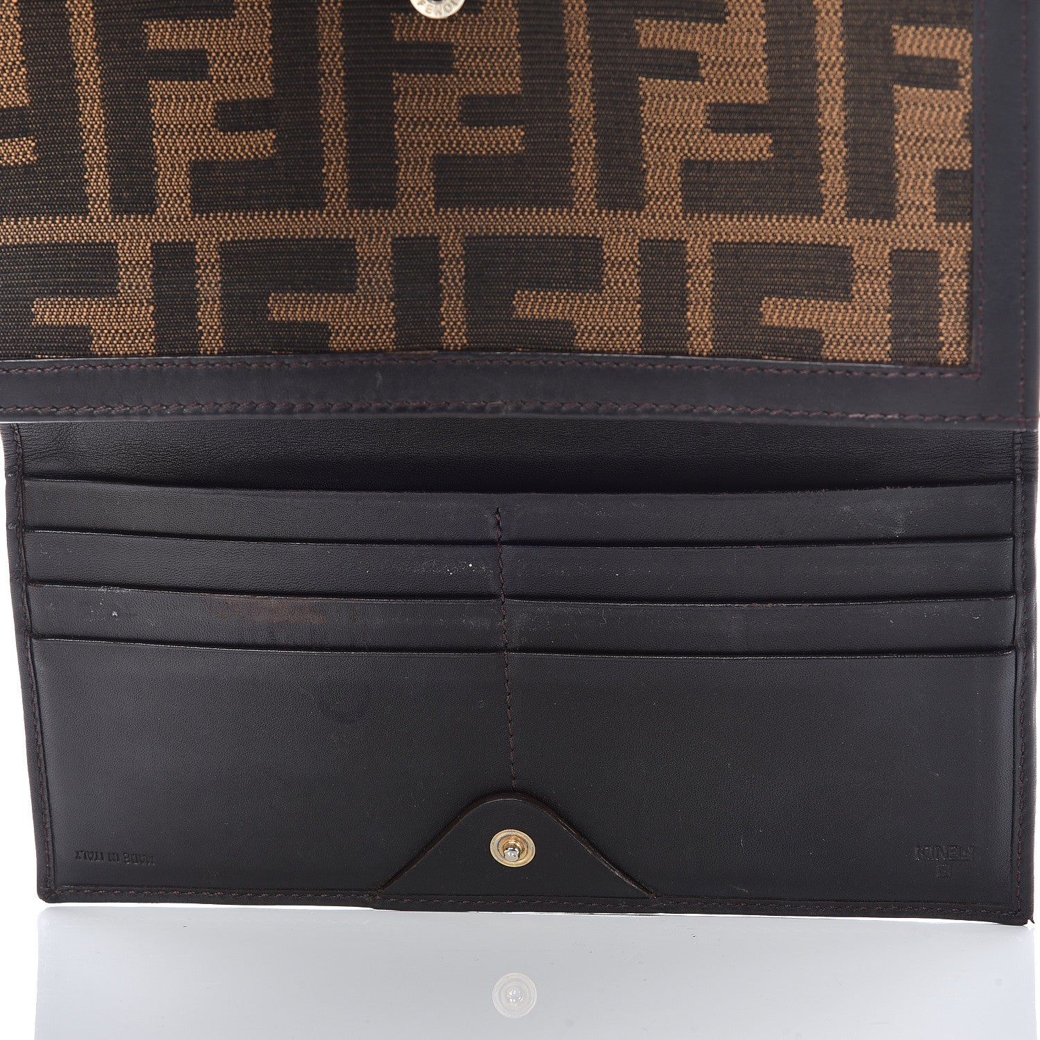 Fendi Zucca Continental Wallet Tobacco 7 of 17