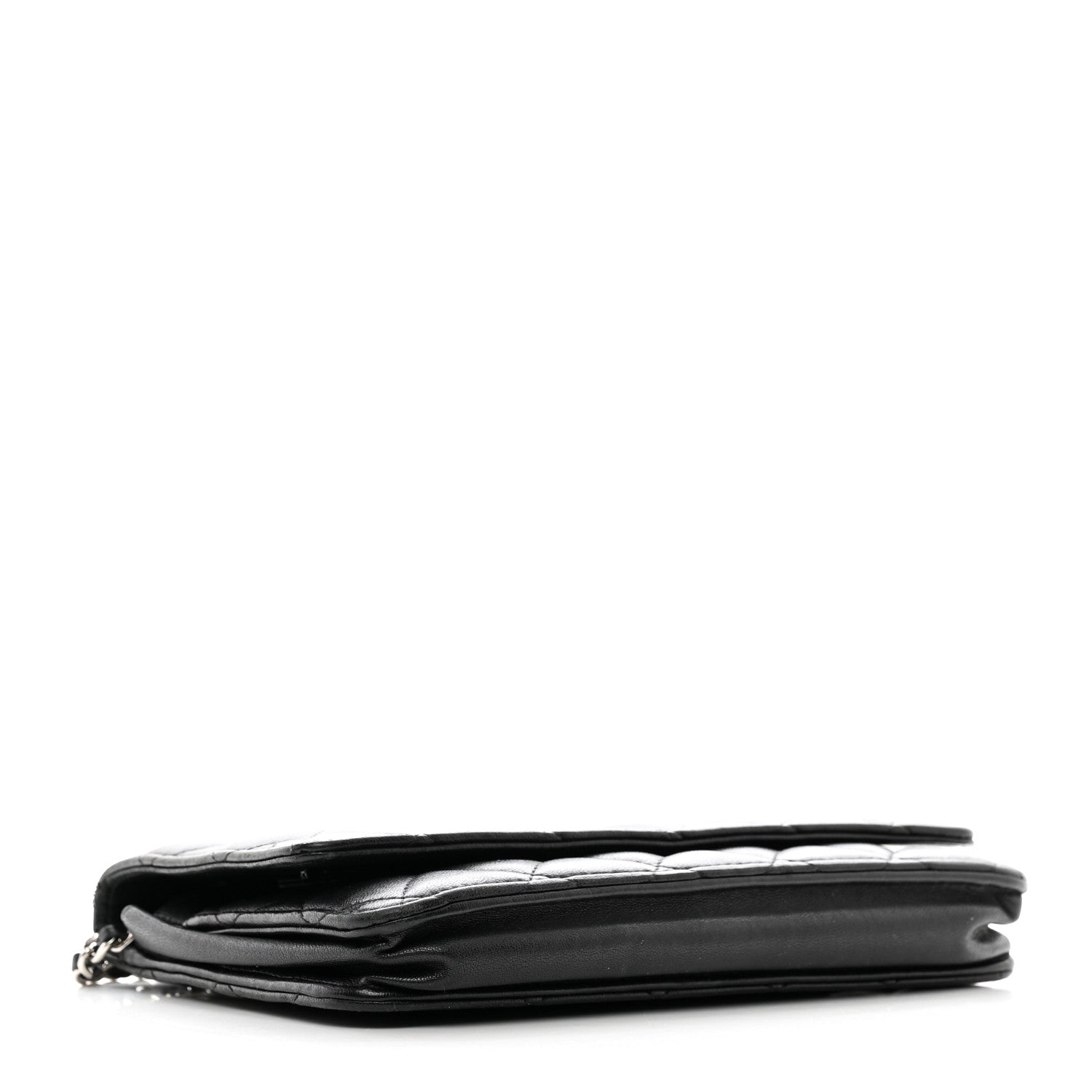 Chanel Lambskin Quilted Wallet On Chain WOC Black 4 of 13