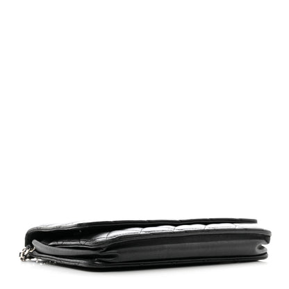 Chanel Lambskin Quilted Wallet On Chain WOC Black 4 of 13