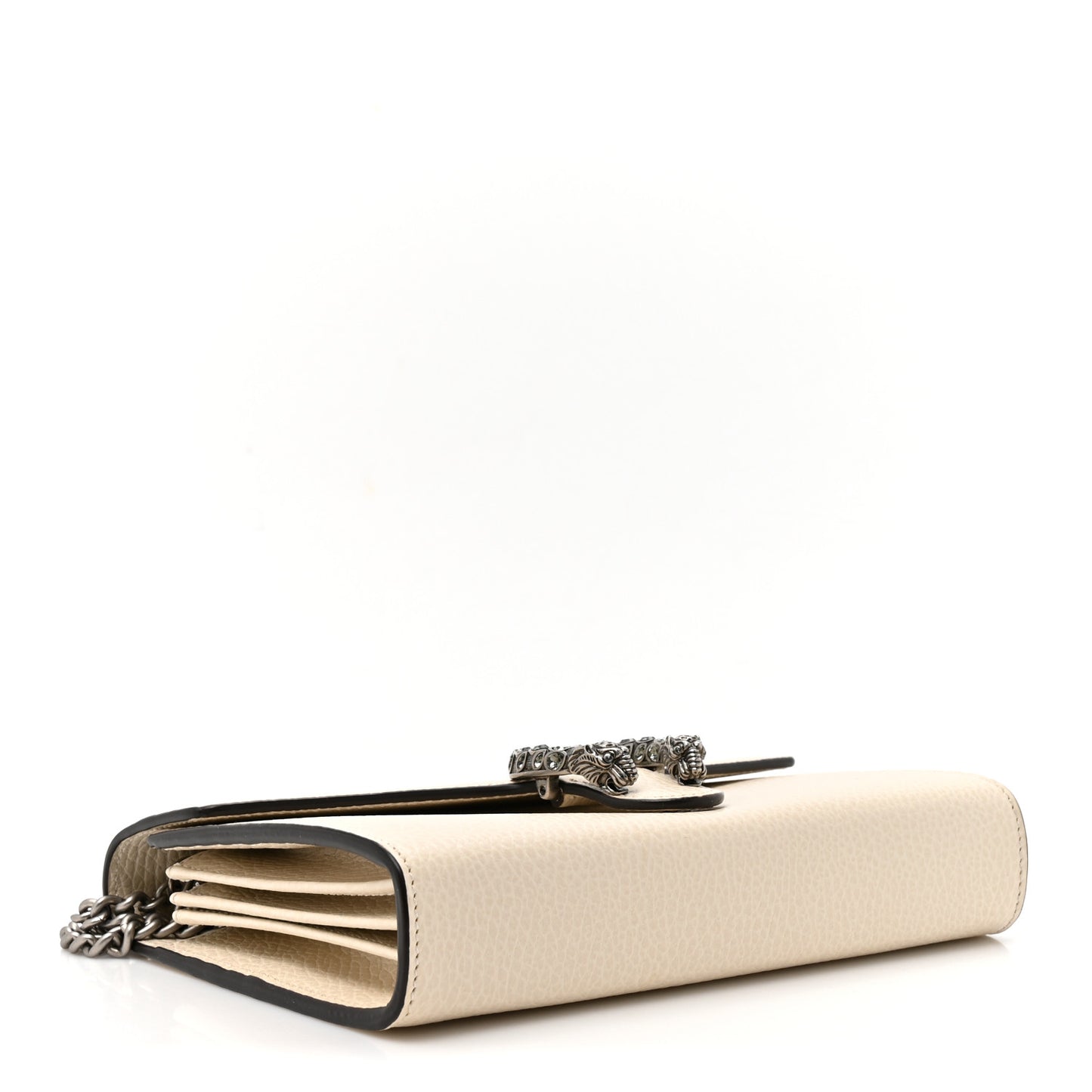 Dollar Calfskin Mini Dionysus Chain Wallet Mystic White Mystic White