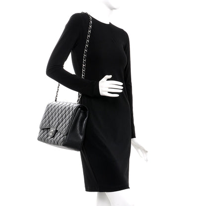 Chanel Caviar Quilted Maxi Single Flap Black 2 of 9