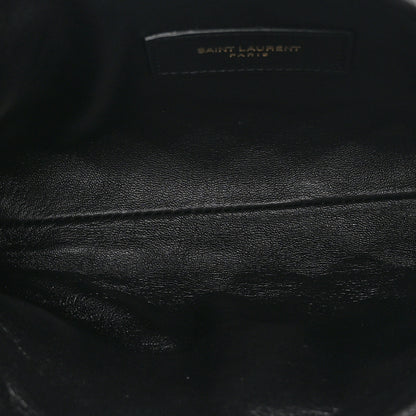 Saint Laurent Lambskin Quilted Gaby Zipped Pouch Black 5 of 9
