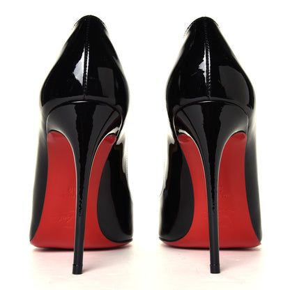 Christian Louboutin Patent Pigalle Follies 100 Pumps 38 Black 5 of 6