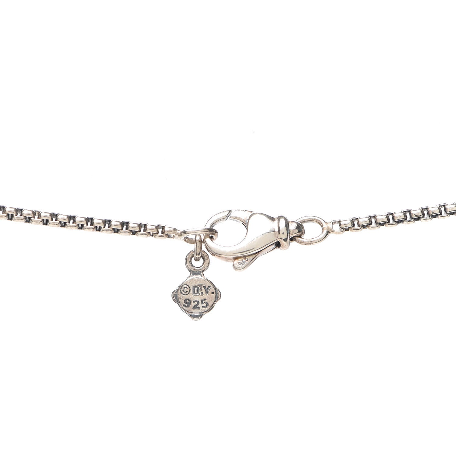David Yurman Sterling Silver 18K Yellow Gold Diamond Petite Albion Dome Pendant Necklace 4 of 5