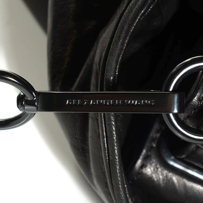 Alexander Wang Lambskin Leopard Embossed Marti Backpack Washed Black Rhodium Hardware 8 of 9