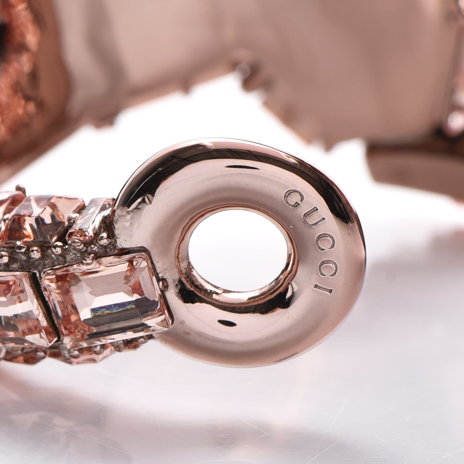 Gucci Crystal Horsebit Bangle 17 Pink 6 of 6