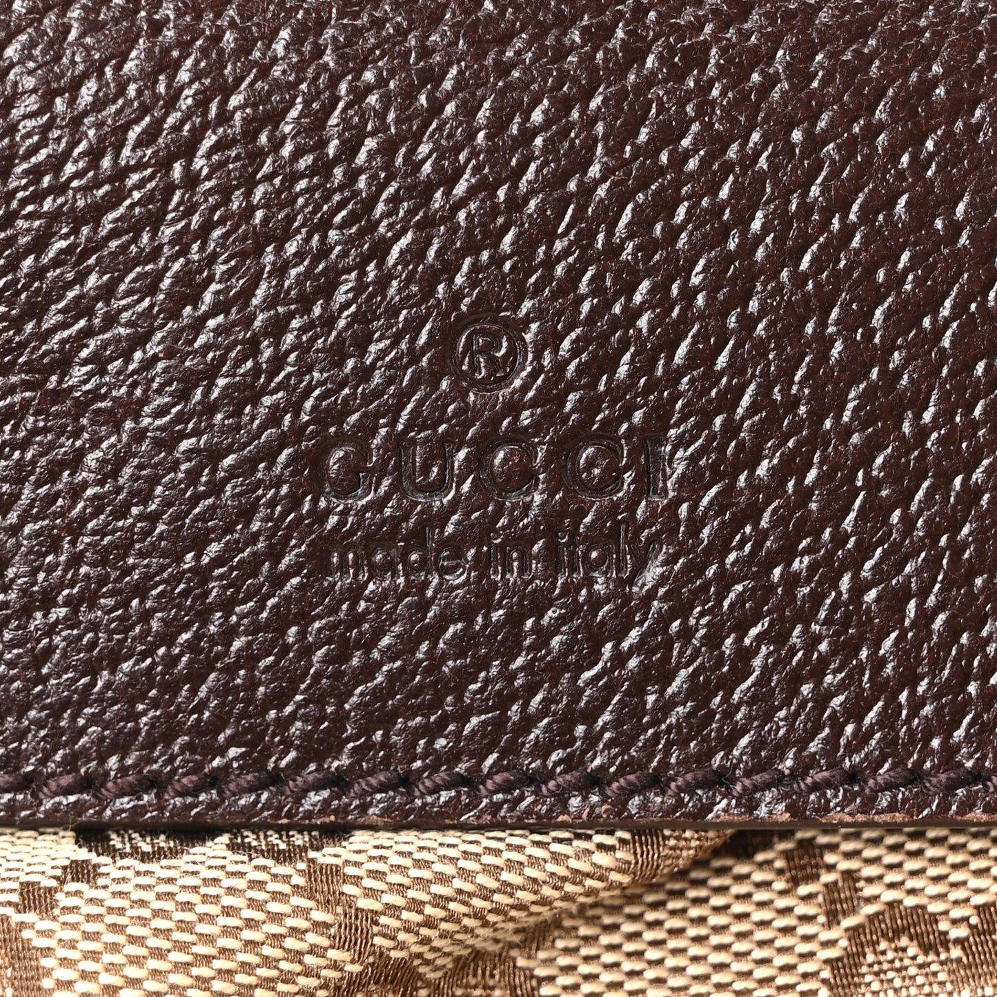 Monogram Web Belt Bag Dark Brown