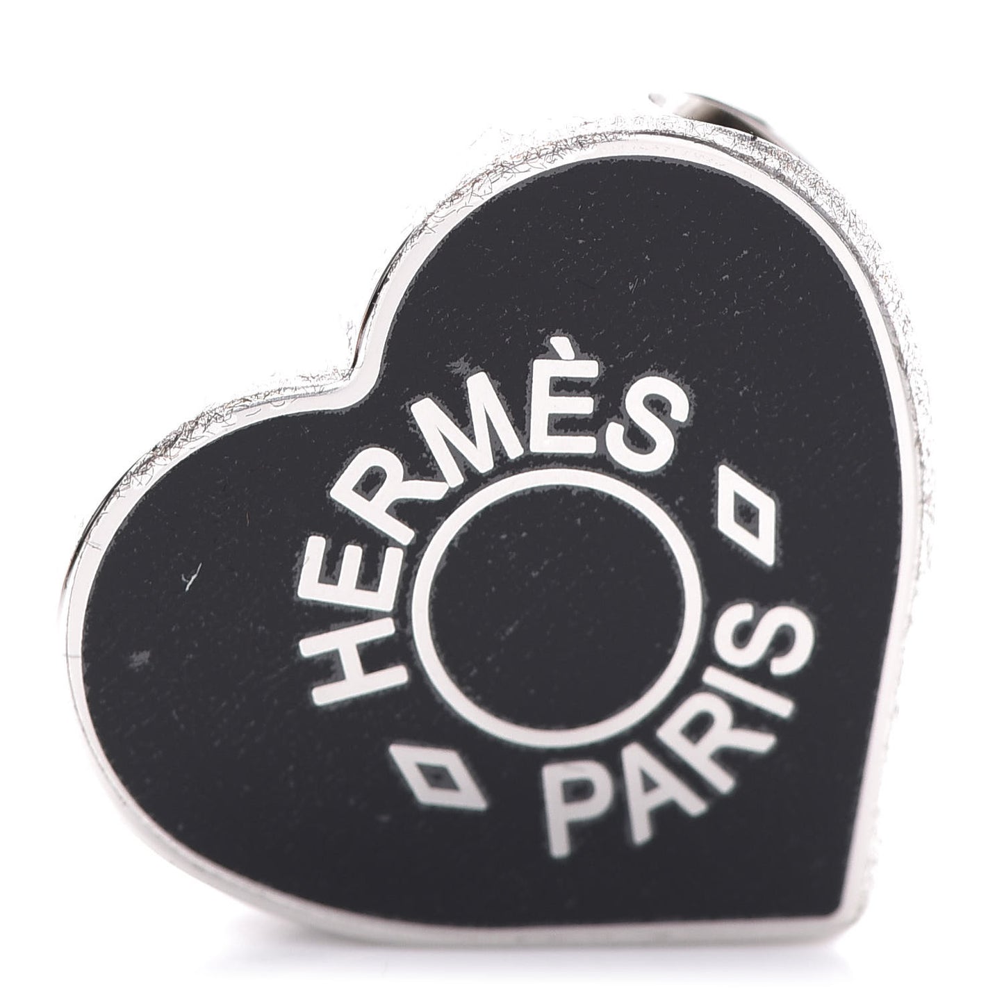 Palladium Coeur Scarf Ring Black