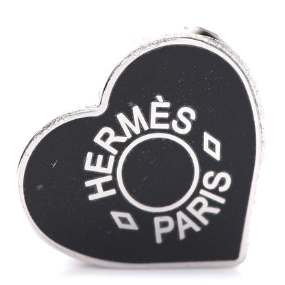 Hermes Palladium Coeur Scarf Ring Black 1 of 5