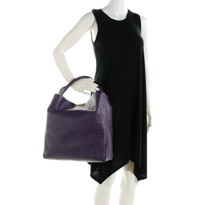 Burberry Heritage Grain Medium Lindburn Hobo Purple Aster 2 of 8