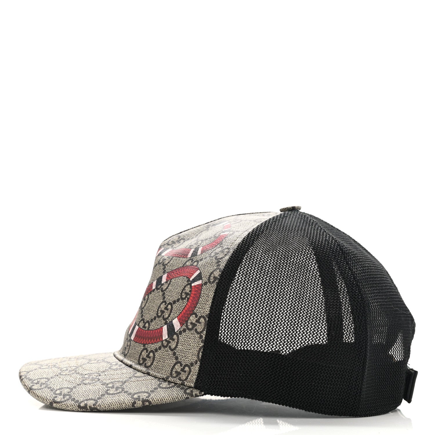 Gucci GG Supreme Monogram Kingsnake Print Baseball Hat XL Beige 4 of 8