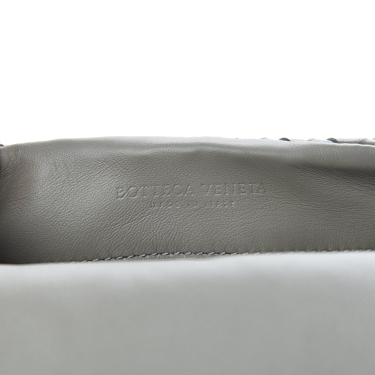 Nappa Intrecciato Flap Crossbody Grey