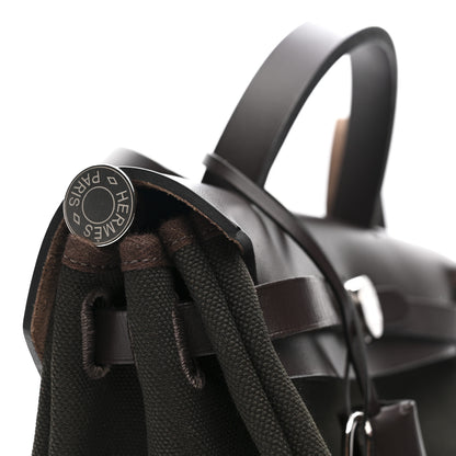 Hermes Vache Hunter Herbag Zip Retourne 31 PM Dark Bronze Ebene 12 of 15