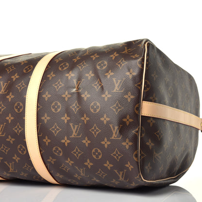 Louis Vuitton Monogram Keepall Bandouliere 55 8 of 10