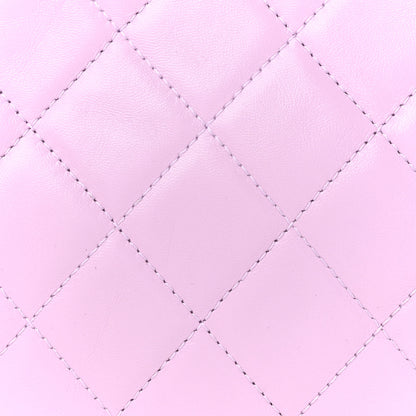 Chanel Shiny Lambskin Quilted Small 31 Shopping Bag Light Purple 8 of 12