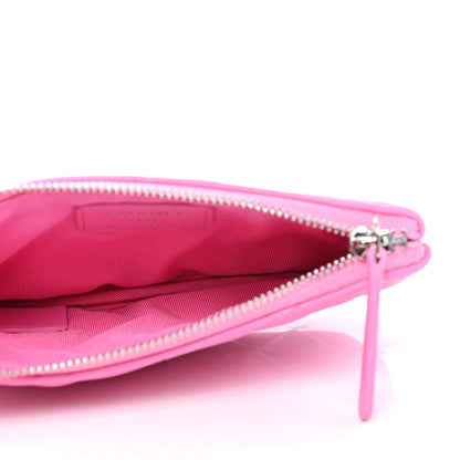 Chanel Lambskin Quilted Small Cosmetic Case Pink 4 of 4