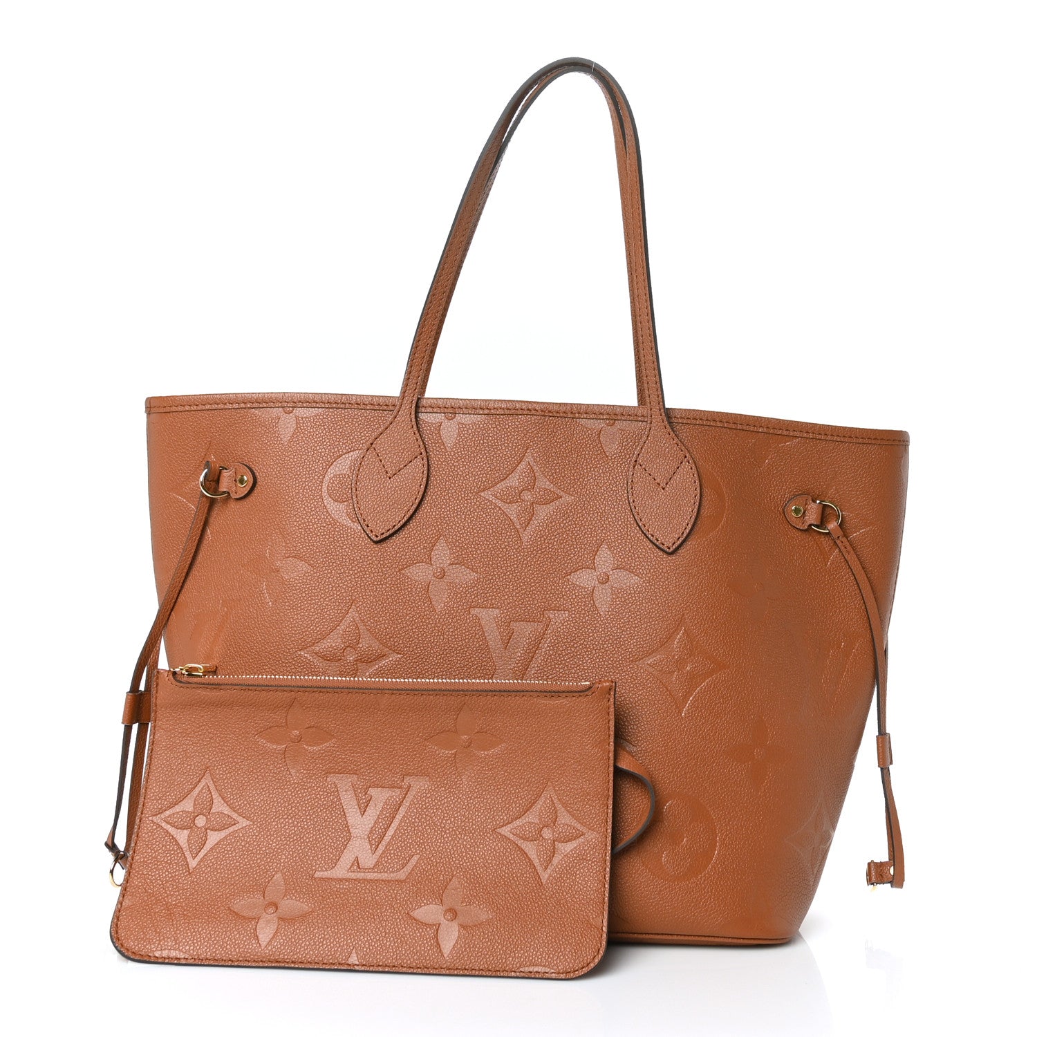 Louis Vuitton Empreinte Monogram Giant Neverfull MM Cognac 3 of 9