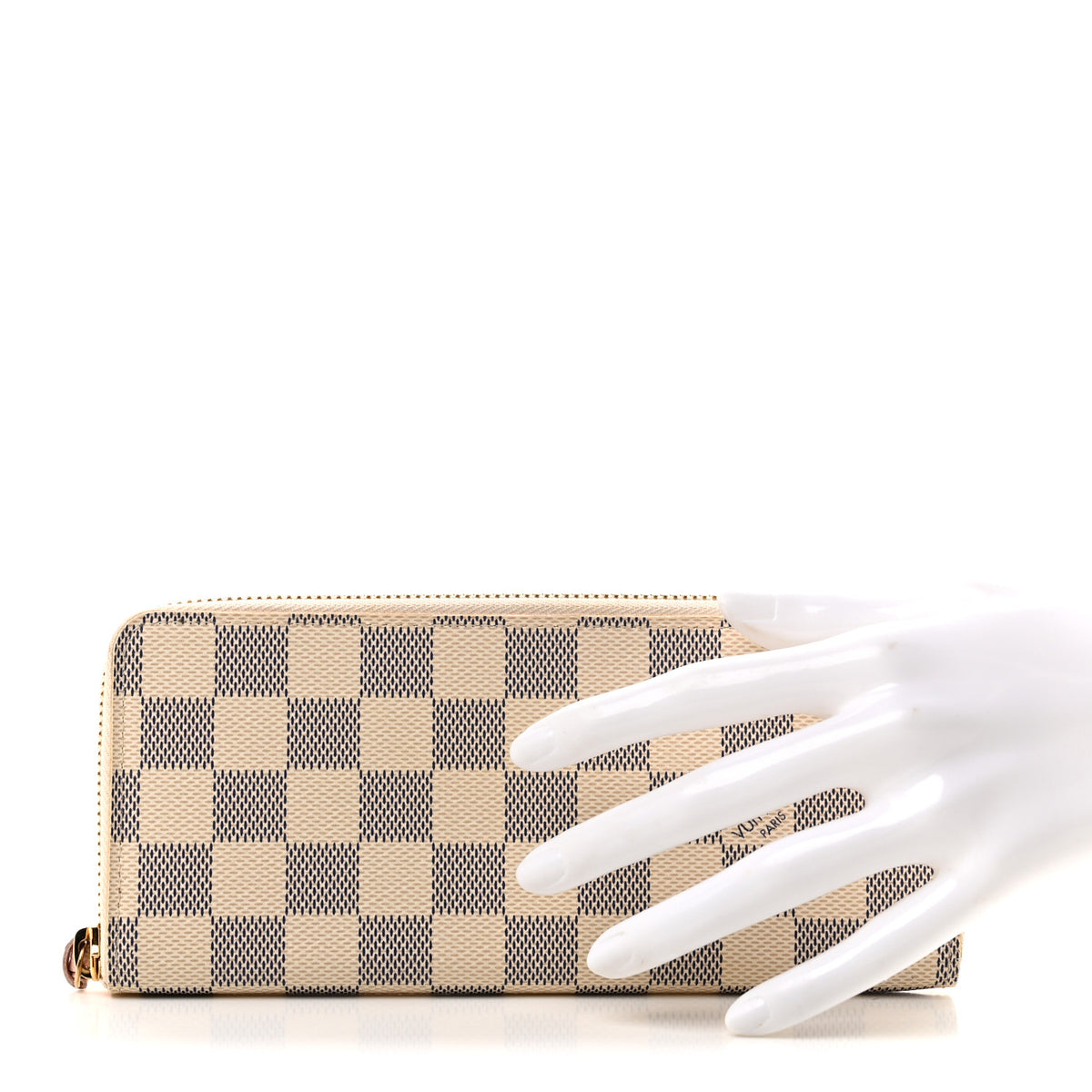 Damier Azur Clemence Wallet Rose Ballerine
