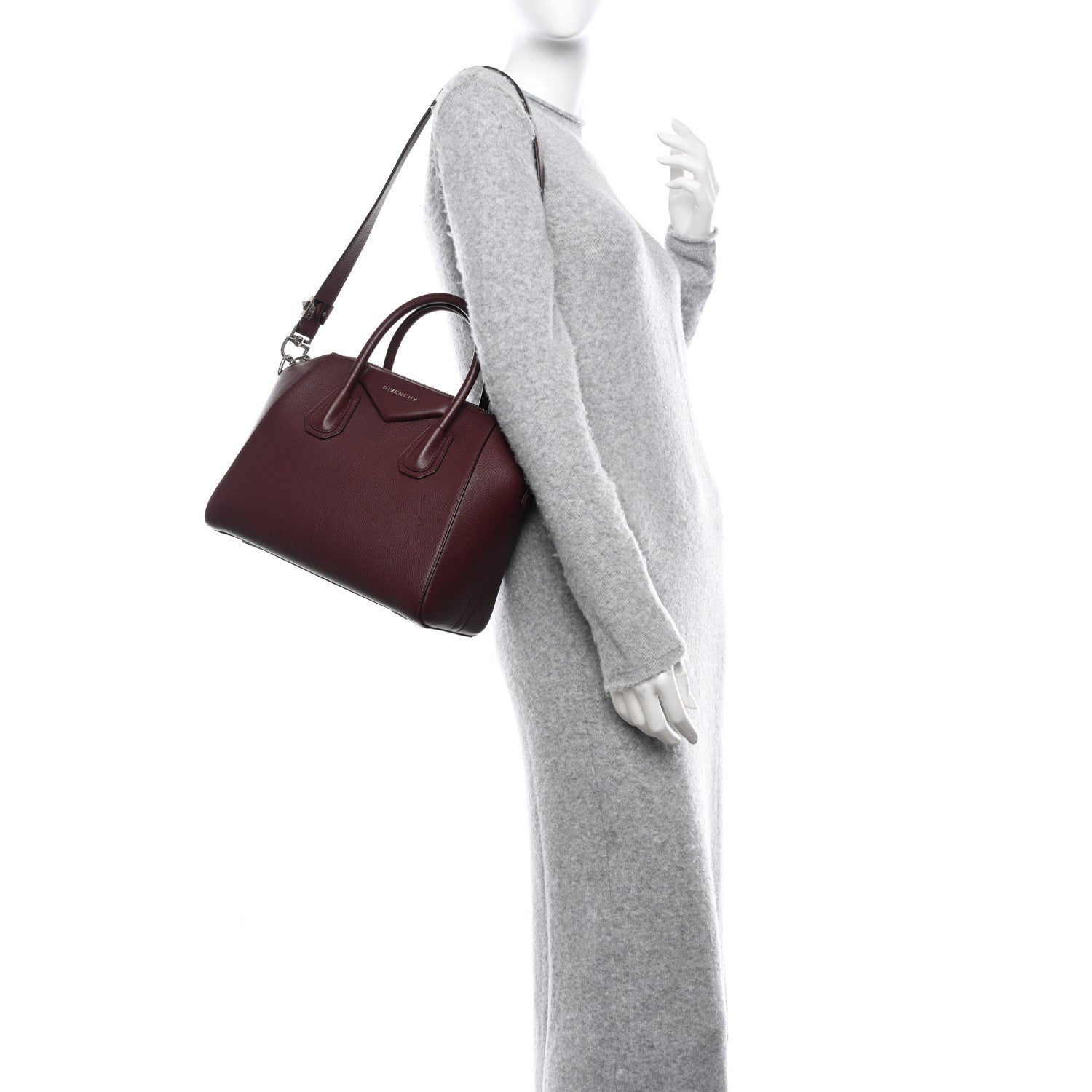 Givenchy Sugar Goatskin Small Antigona Oxblood 2 of 10