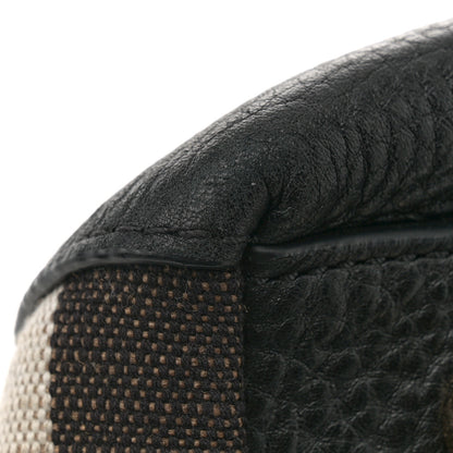 Burberry Grainy Calfskin House Check Medium Maidstone Black 11 of 12