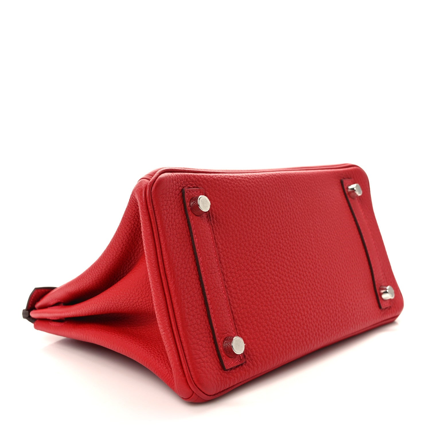 Hermes Togo Verso Birkin 25 Rouge De Coeur Rouge Grenat 4 of 9
