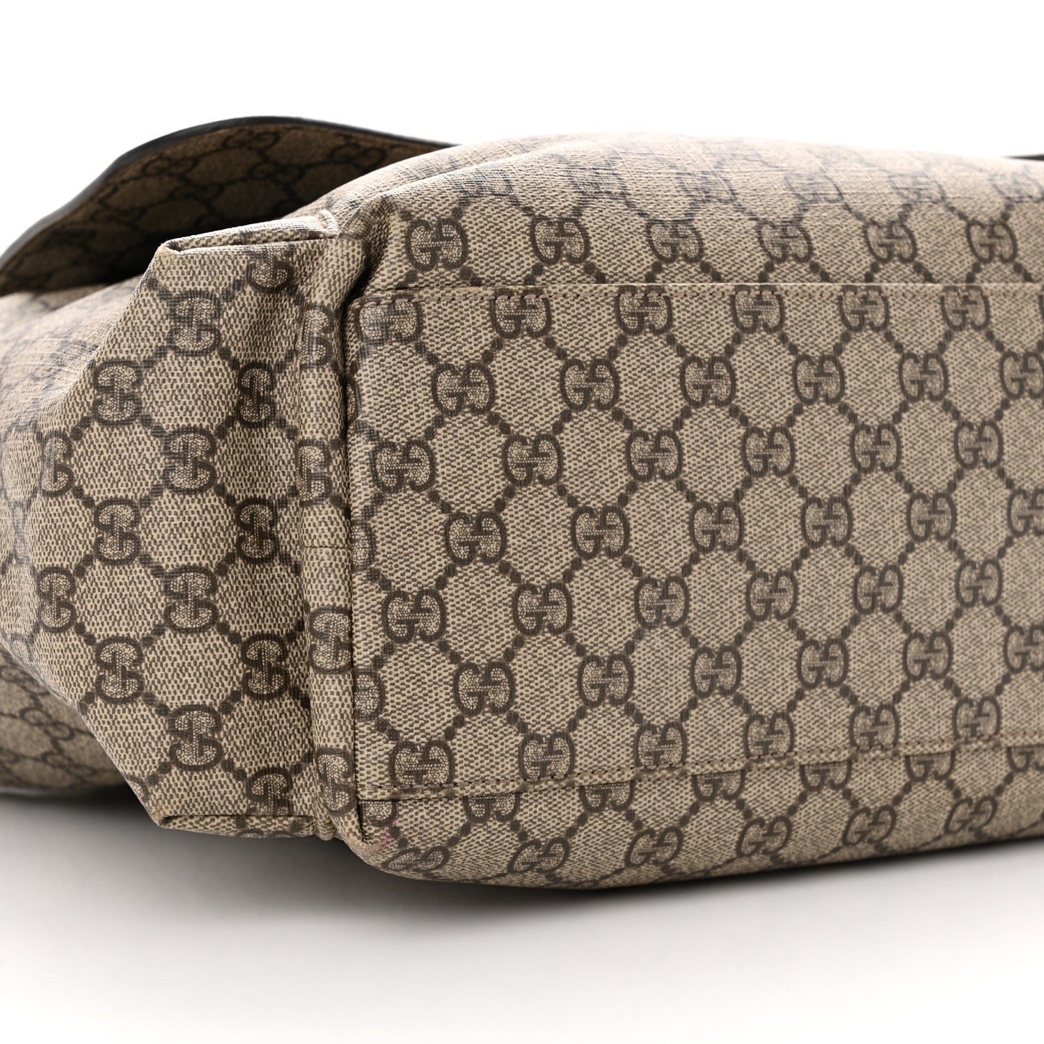Gucci GG Plus Monogram Messenger Diaper Bag Dark Brown 9 of 10