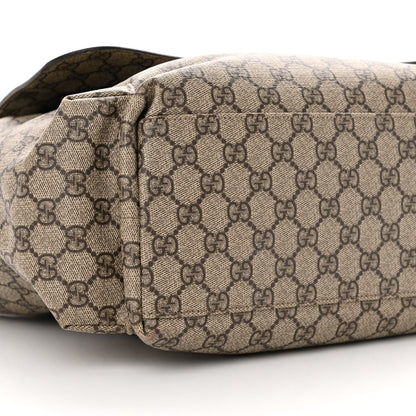 Gucci GG Plus Monogram Messenger Diaper Bag Dark Brown 9 of 10