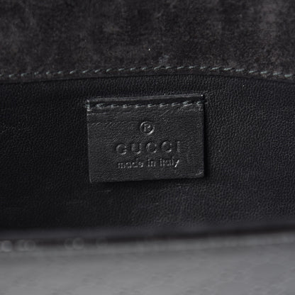 Gucci Patent Microguccissima Small Broadway Clutch Black 6 of 11
