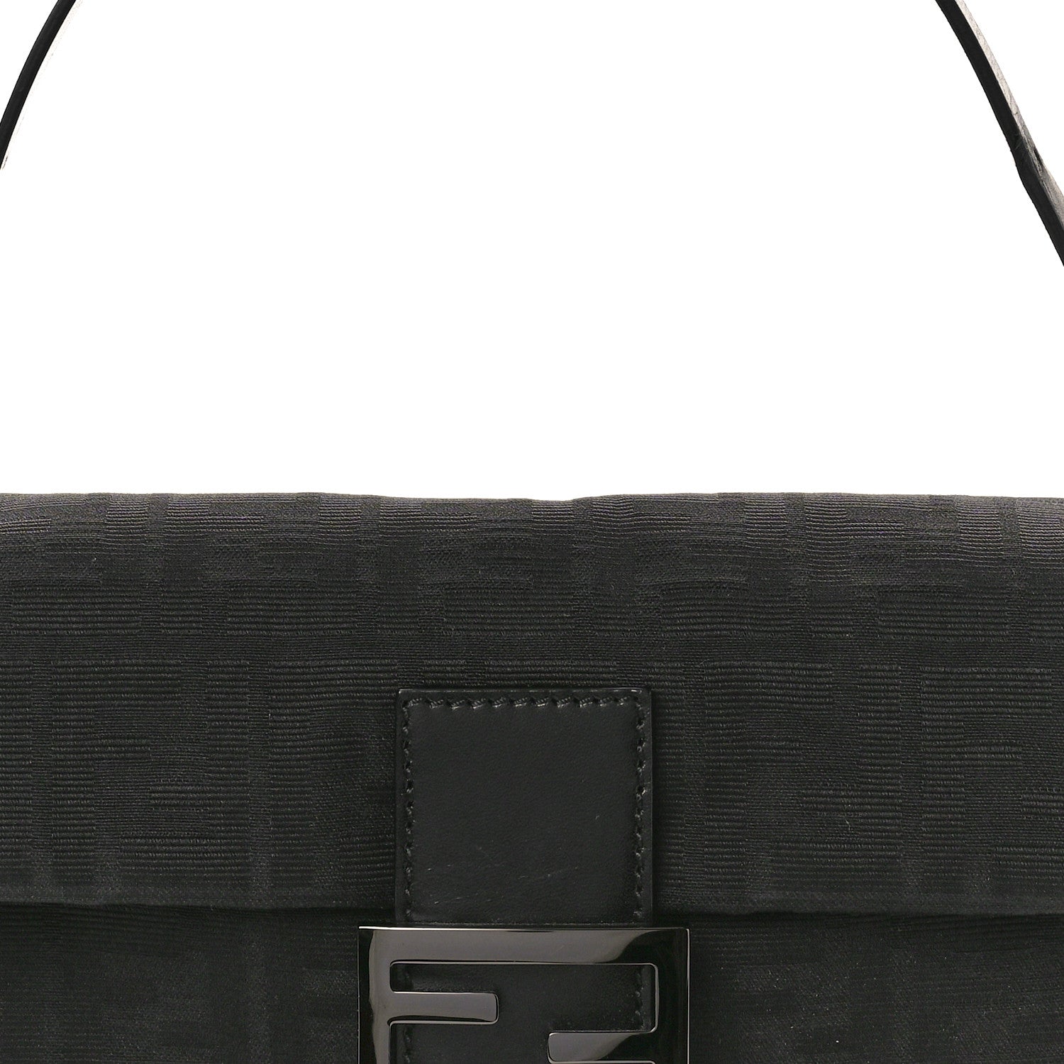 Fendi Nylon Zucca Baguette Black 7 of 10