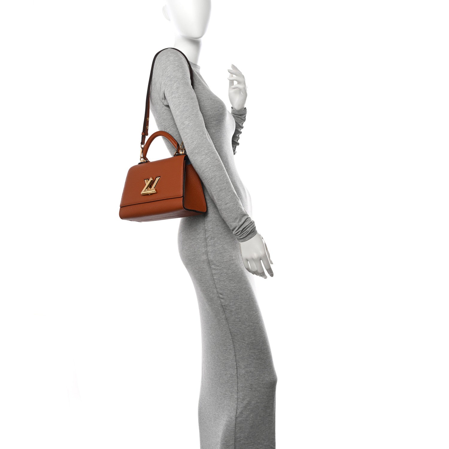 Louis Vuitton Taurillon Twist One Handle PM Caramel 2 of 10