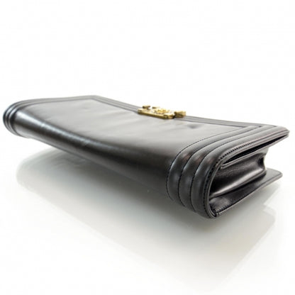 Chanel Jumbo Boy Clutch Black 3 of 8