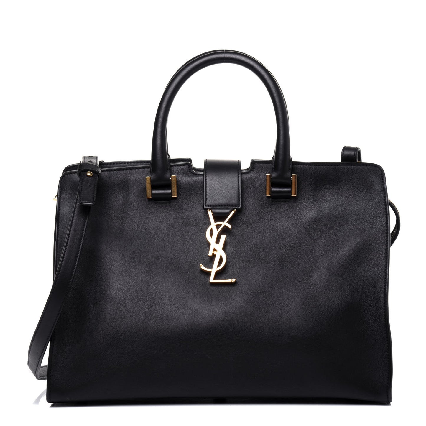 Smooth Calfskin Small Monogram Cabas Black