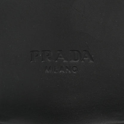 Prada Spazzolato Metal Triangle Logo 50mm Loafers 41 Black 6 of 9