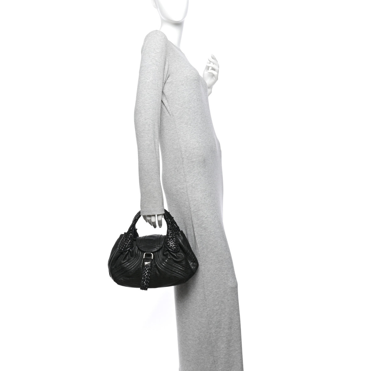 Fendi Nappa Nuvolata Small Spy Black 2 of 9