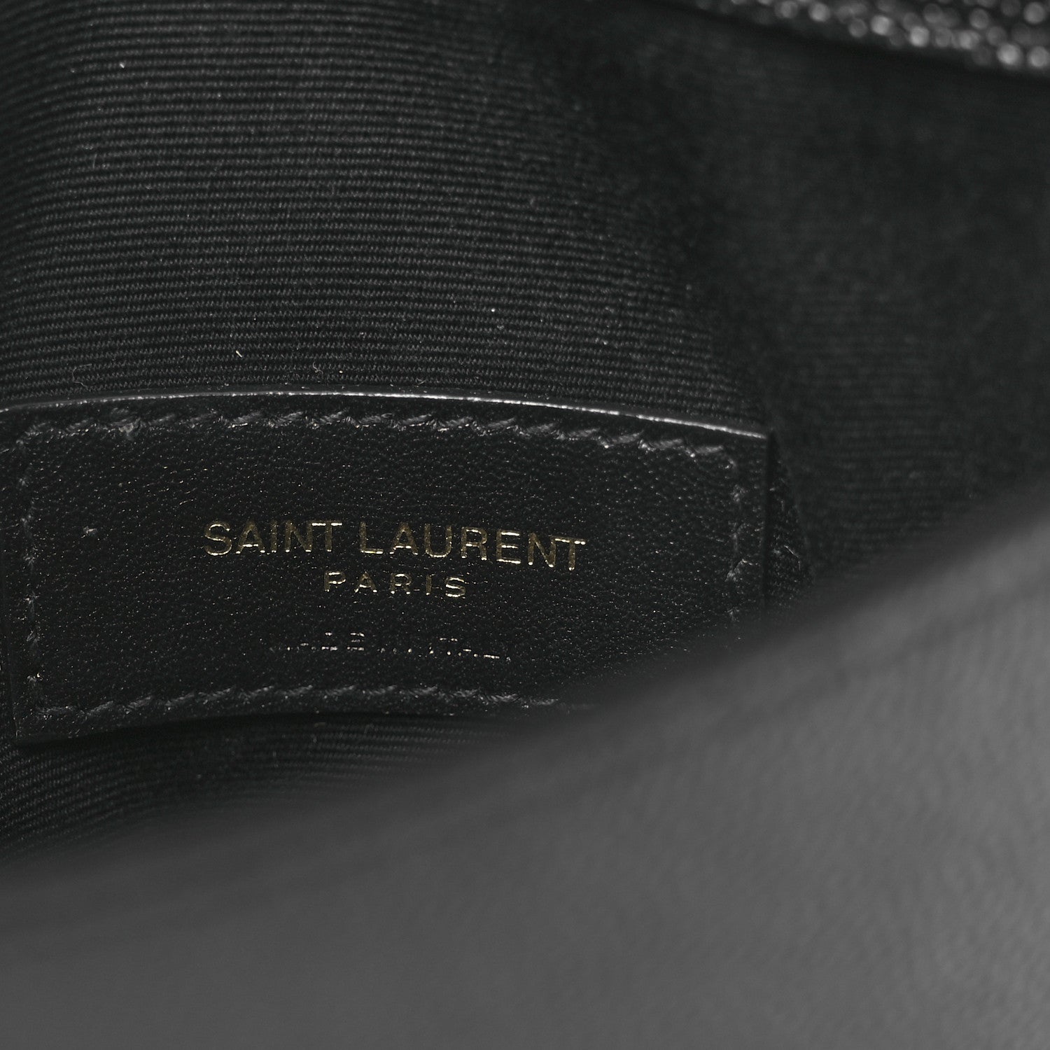 Saint Laurent Grain De Poudre Uptown Baby Pouch Black 6 of 10