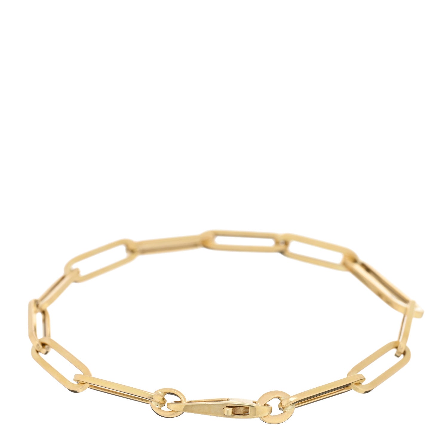 Roberto Coin 18K Yellow Gold Paper Clip Link Bracelet 2 of 4