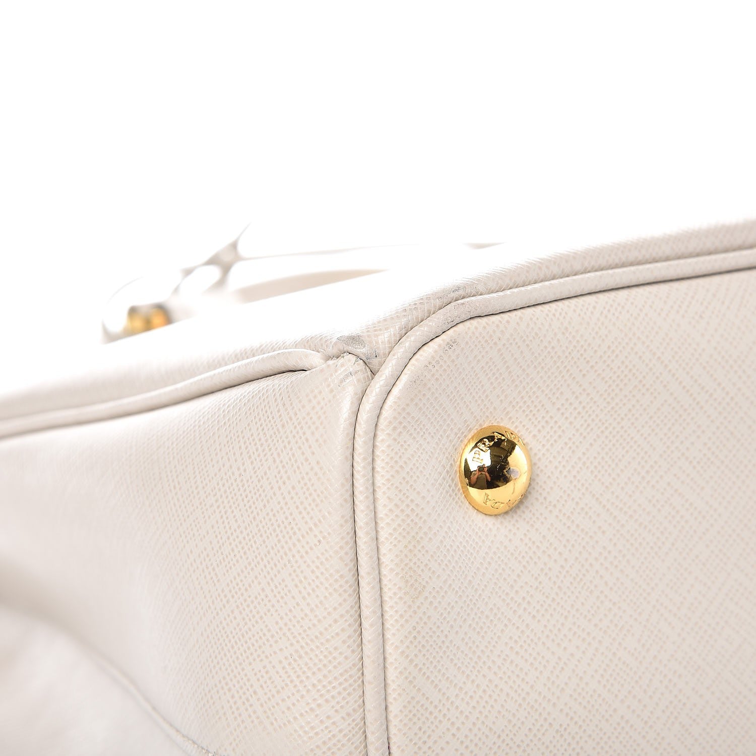 Prada Saffiano Lux Medium Tote Talco 11 of 14