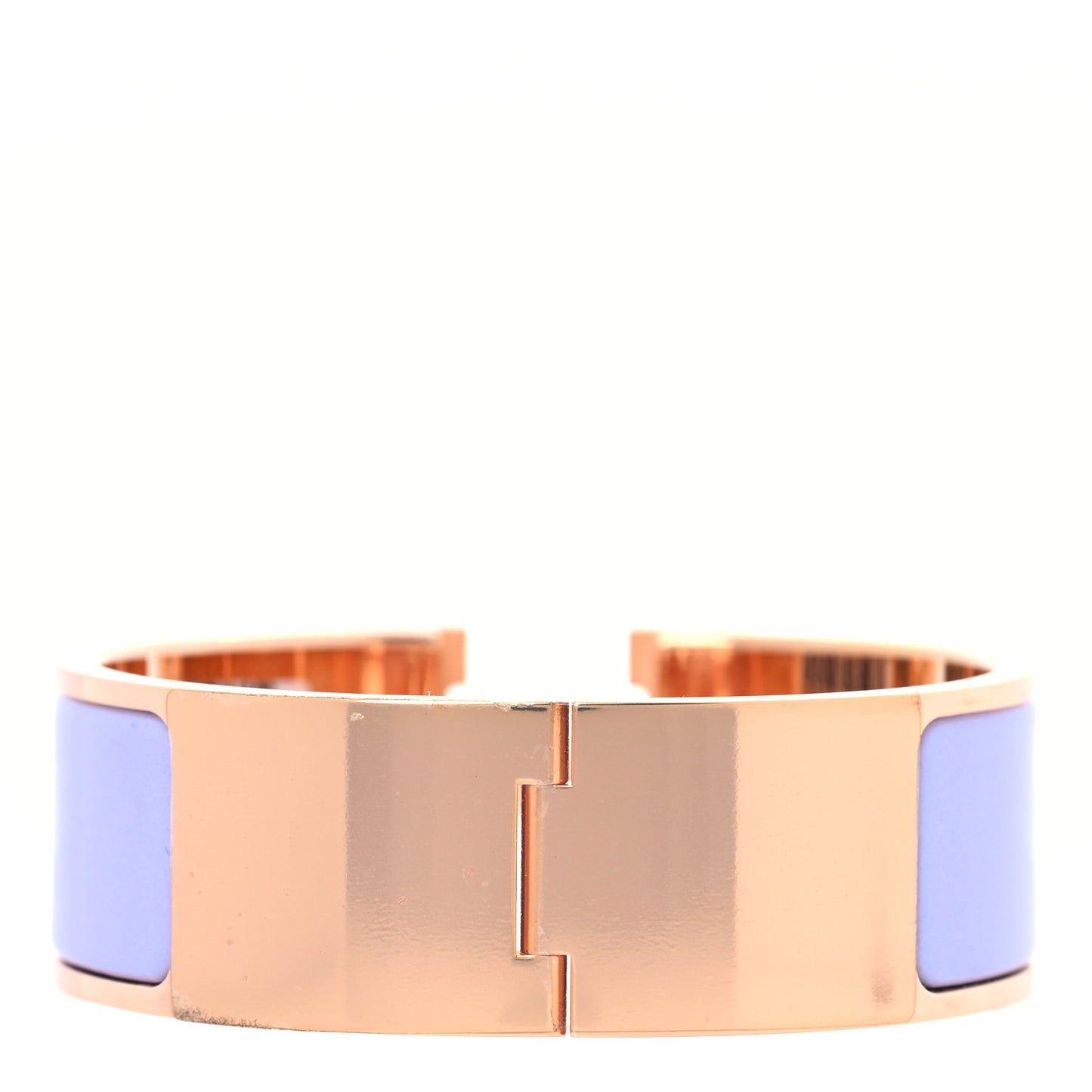Enamel Wide Clic Clac H Bracelet PM Parme