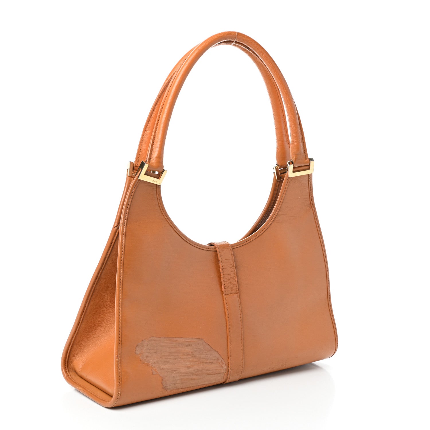 Gucci Calfskin Bardot Hobo Tan 3 of 9