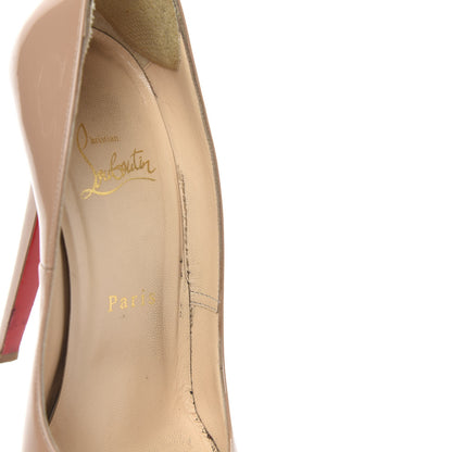 Christian Louboutin Patent Bianca 140 Pumps 36.5 Nude 9 of 13