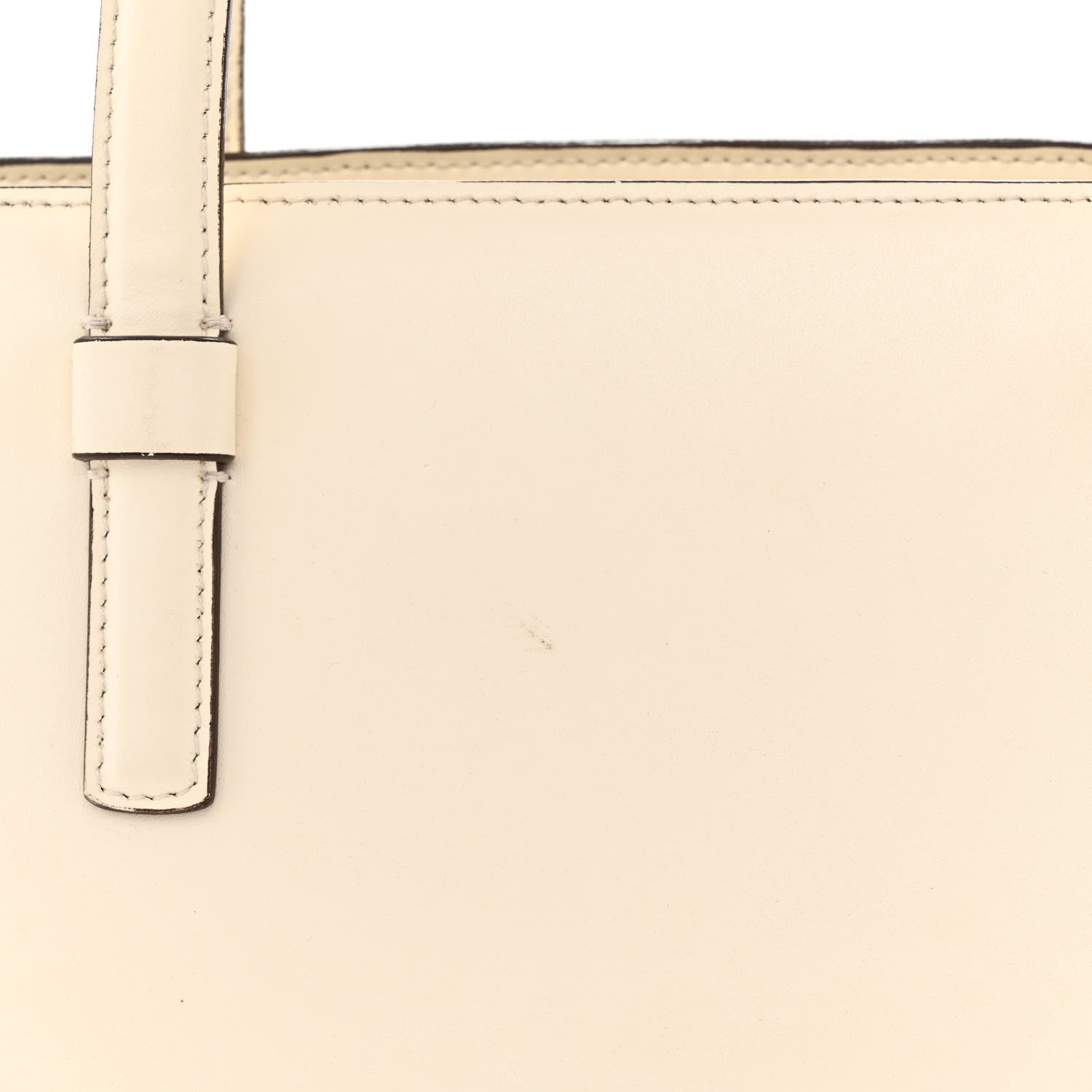 Salvatore Ferragamo Calfskin Perforated Logo Bonnie Tote Ivory Black 16 of 16