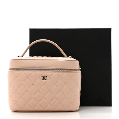Chanel Caviar Quilted Large Vanity Pouch Light Beige 8 of 8