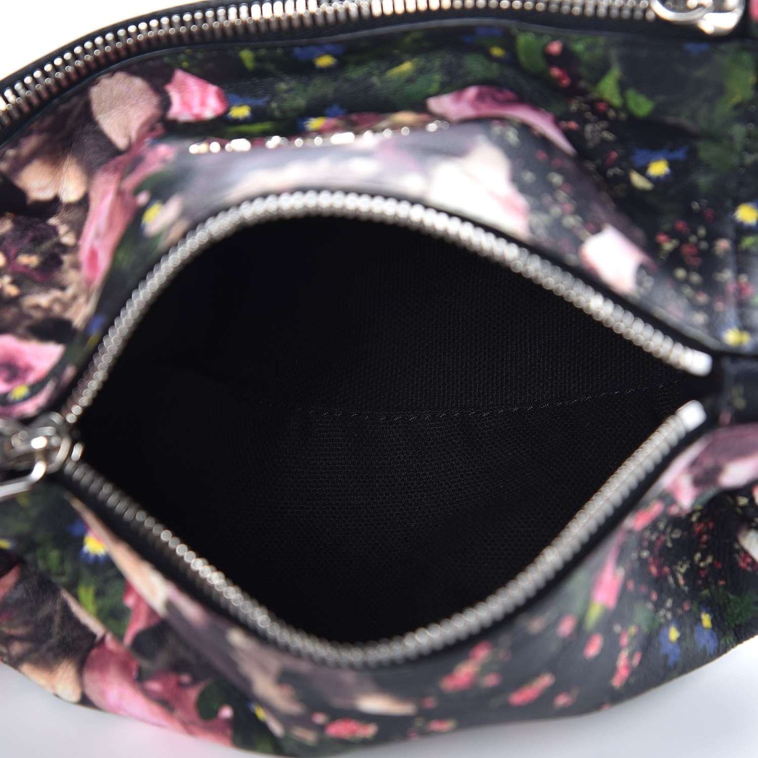 Givenchy Lambskin Roses Camouflage Print Pandora Wristlet Black 5 of 7