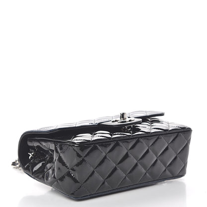 Chanel Patent Calfskin Quilted Mini Rectangular Flap Navy Blue Black 4 of 10