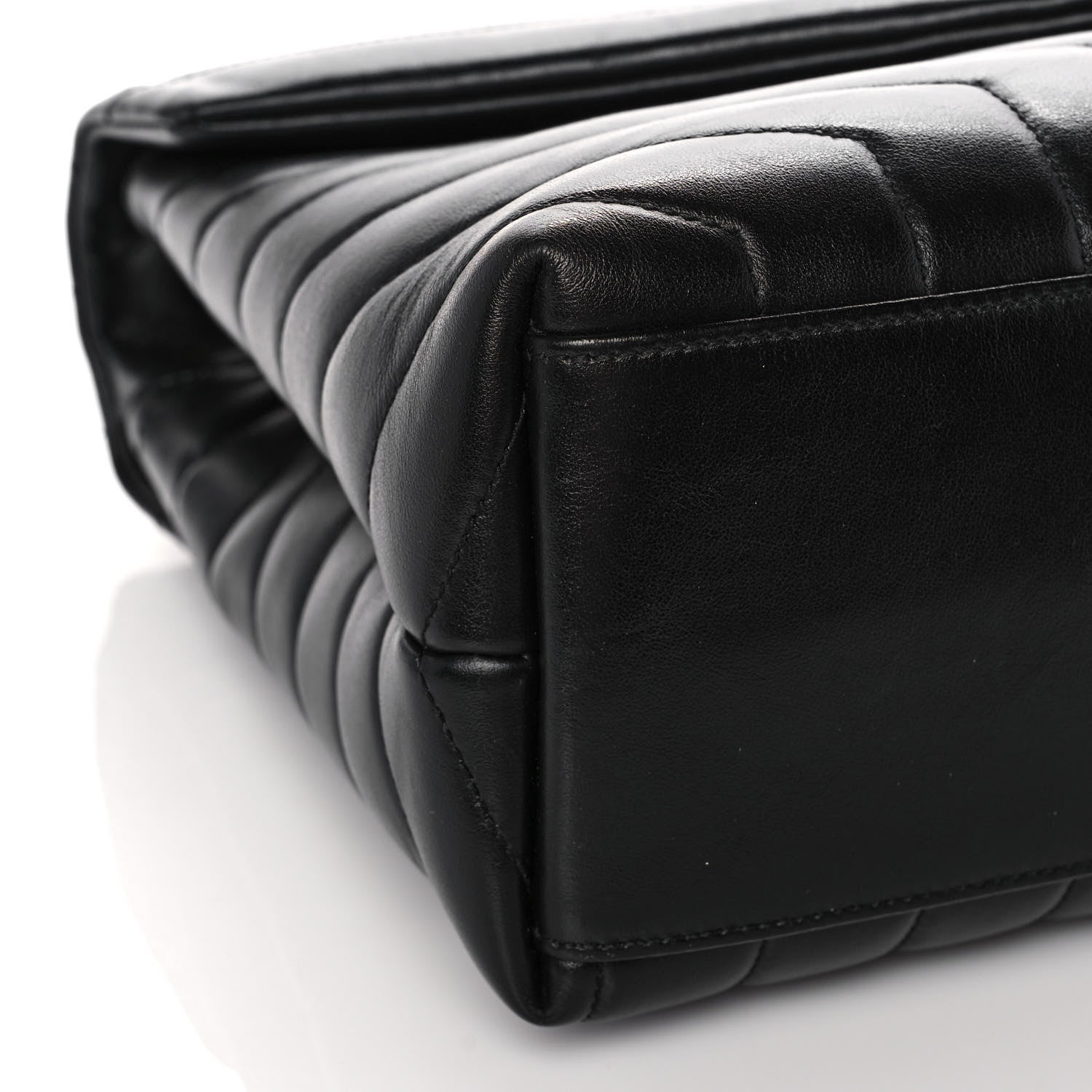 Saint Laurent Calfskin Y Quilted Monogram Medium Loulou Chain Satchel Black 9 of 14