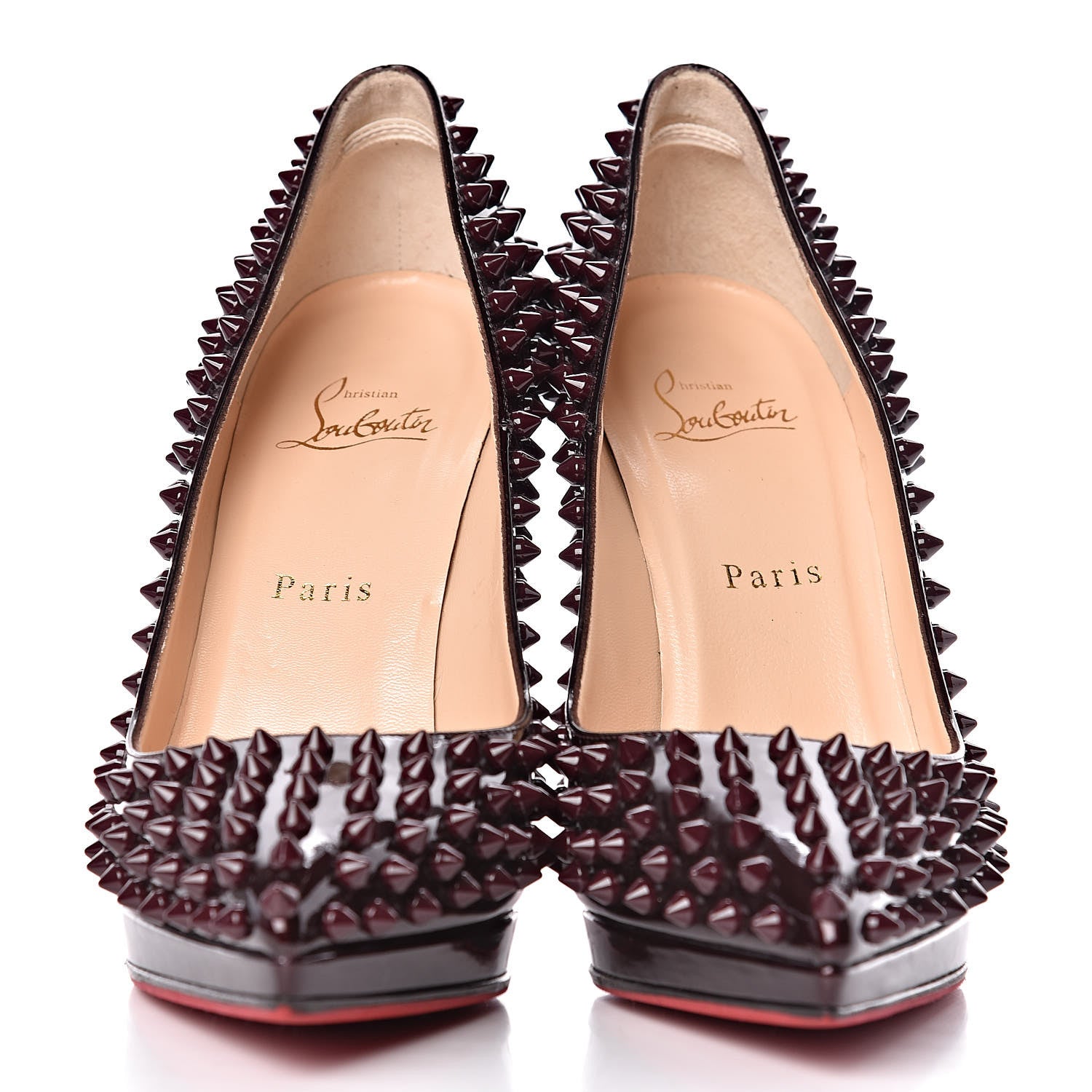 Christian Louboutin Patent Pigalle Plato Spikes 110 Pumps 38.5 Orthodoxe 2 of 11