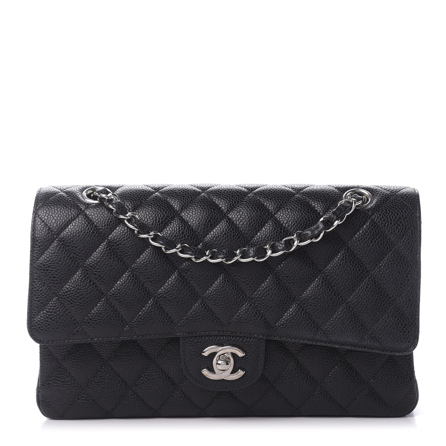 Chanel Caviar Quilted Medium Double Flap Black 1 of 11